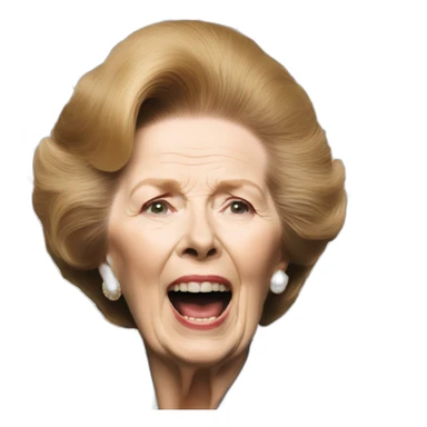 Margaret thatcher exploding sticker
