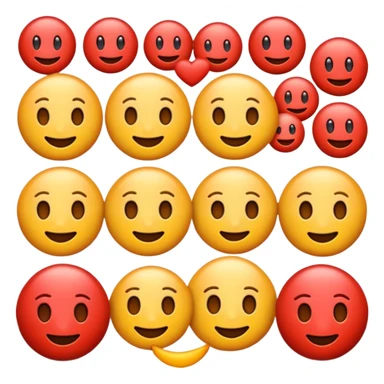 Emojis rojos sticker