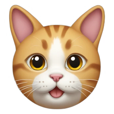 cat with rabbit ear sticker