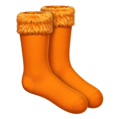 plain isolated orange socks sticker