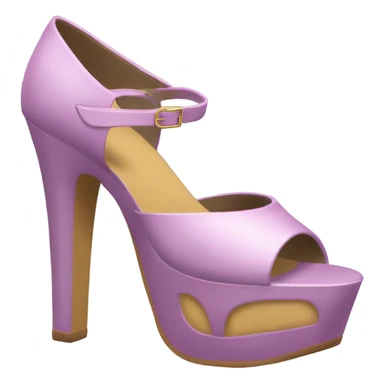Exagerated platform heels sticker