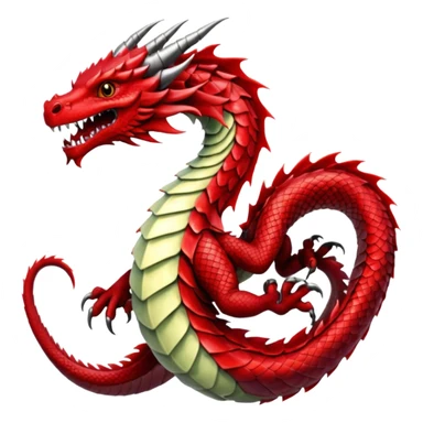 red dragon 4k real sticker