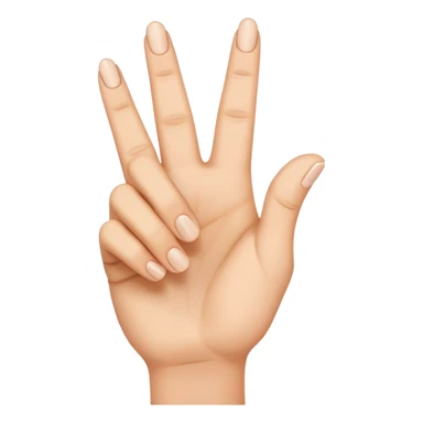 Mão para cima com 3 dedos sticker