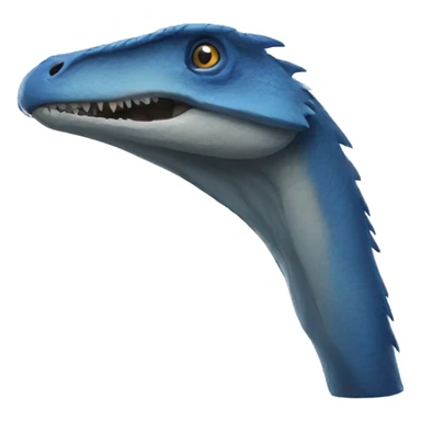 blue Velociraptor claw sticker