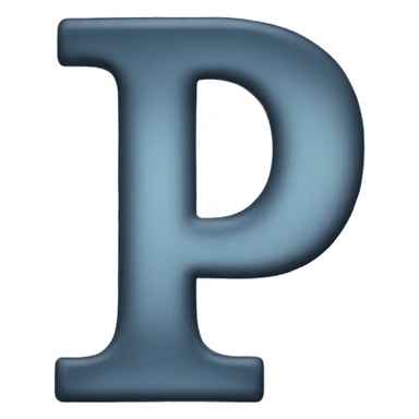 The letter P sticker