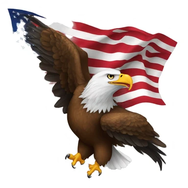 eagle-with-american-flag sticker