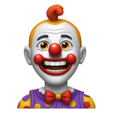 clown drole sticker