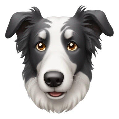 A old boarder collie dog sticker