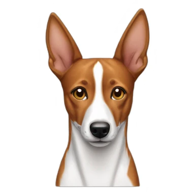Basenji without one eye sticker