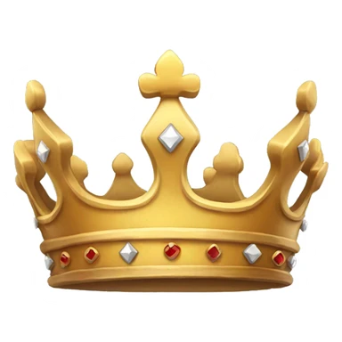 a king crown which has a ribbon beautifully hanging. crown is tall and quirky sticker