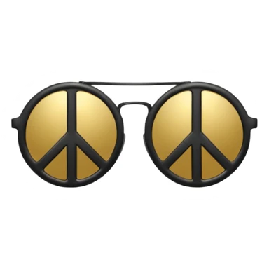 sunglasses emoji with a peace sign  sticker