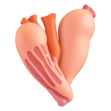 raw chicken breast with rib bones sticker