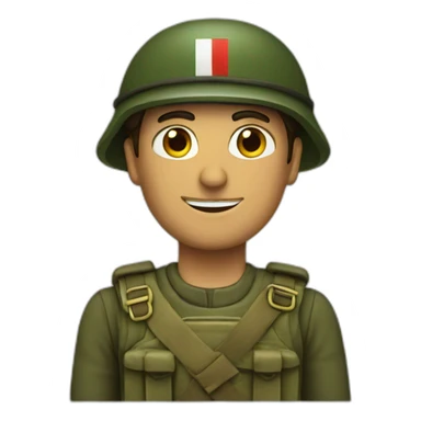 Italiano soldier sticker