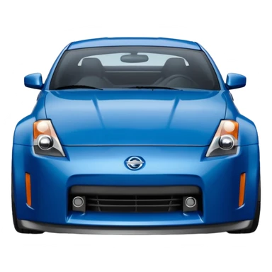 Blue Nissan 350Z sticker
