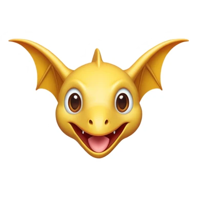 Cinematic Cute Pterodactyl Portrait Emoji, Head tilted playfully with a charming smile, featuring a diminutive, agile form with delicately curved wings and wide, sparkling eyes full of endearing wonder, Simplified yet irresistibly adorable features, highly detailed, glowing with a warm, inviting pastel glow, high shine, affectionate and lively, stylized with a touch of whimsical prehistoric charm, soft glowing outline, capturing the essence of a mischievous yet lovable Pterodactyl that seems as if it could flutter out of the screen into your arms! sticker