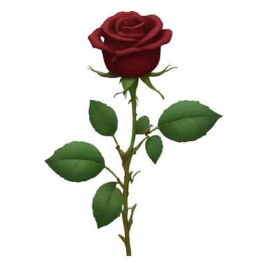 Dark red rose sticker