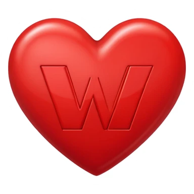 letters, M + V in a heart  sticker