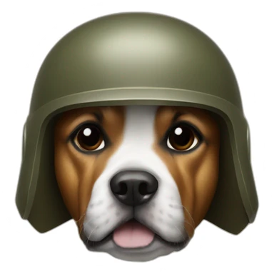 dog military helmet sticker