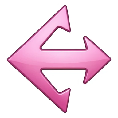 Pink reverse arrow  sticker