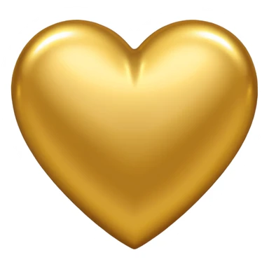 coração dourado sticker