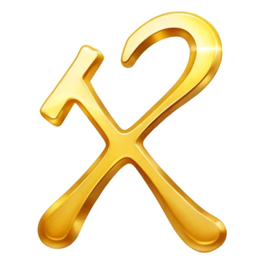 Ethereal golden vitamin K2 symbol floating beside a luminous glowing bone. The K2 symbol emits gentle rays of light that flow toward the bone, causing it to shine with a strengthening golden aura. sticker