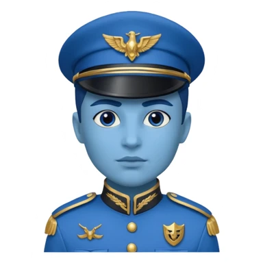blue uniformed guardian sticker