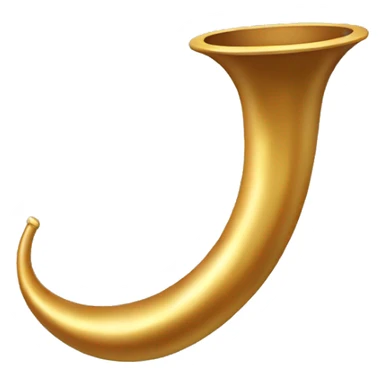 Golden shofar  sticker