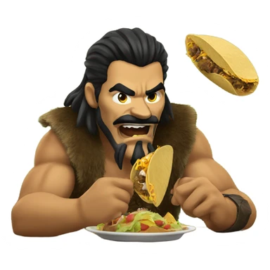 Kraven the hunter eating Taco sticker