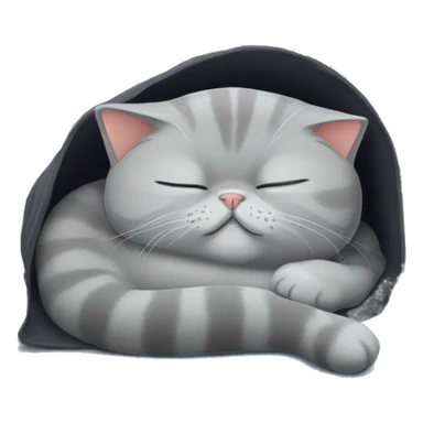 british shorthair cat sleep sticker
