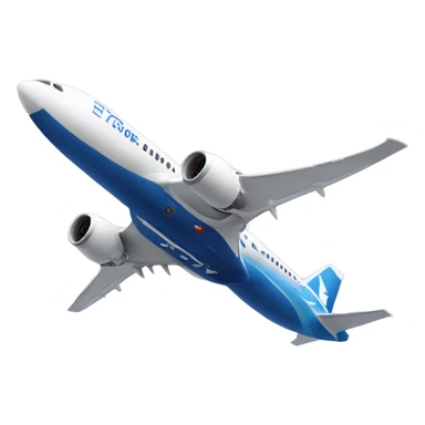 emoji of boeing 787 dreamliner plane sticker