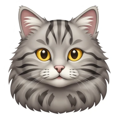 gray tabby cat sticker
