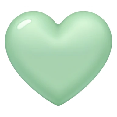 pastel green heart sticker