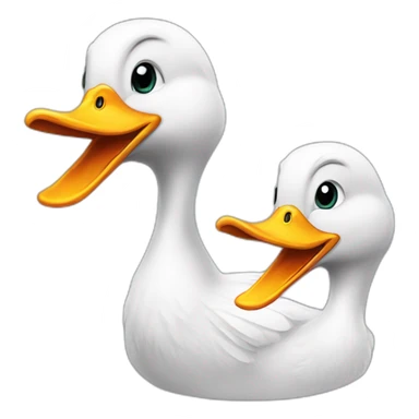 Duck VS goose sticker