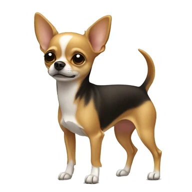 Chihuahua dog standing side profile sticker