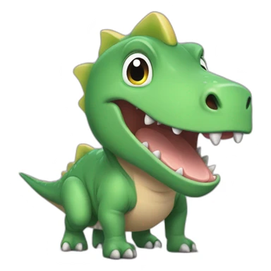 Dinosaures mélanger avec un cochon sticker