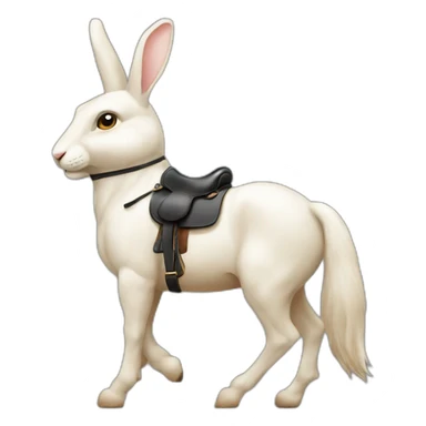 Lapin sur cheval sticker