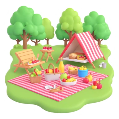 picnic in the park sticker