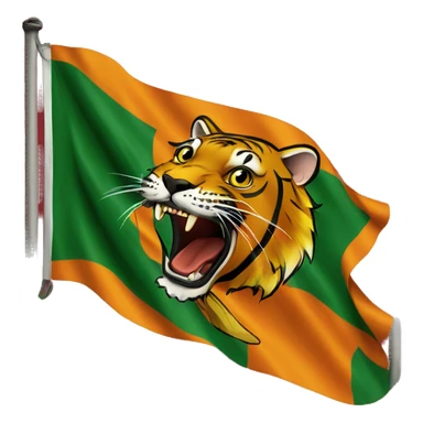 Tamil Tigers flag sticker