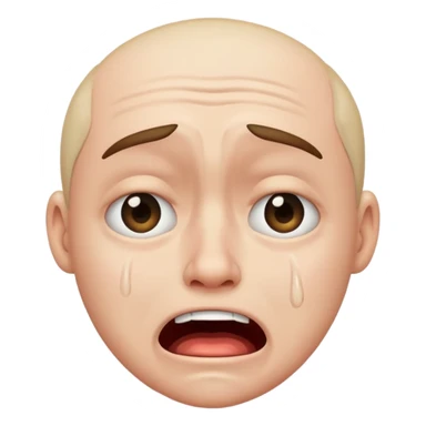 Devastated crying hysterical insane sad sticker