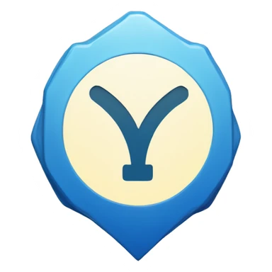 Blue verified checkmark with haxagon backround  sticker