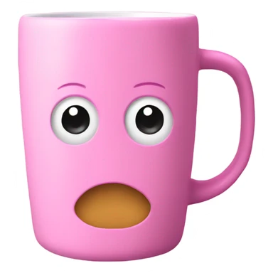 a pink insulated mug sticker