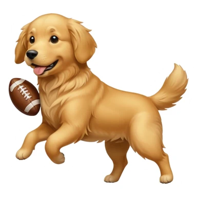 Un chien qui fait du football sticker