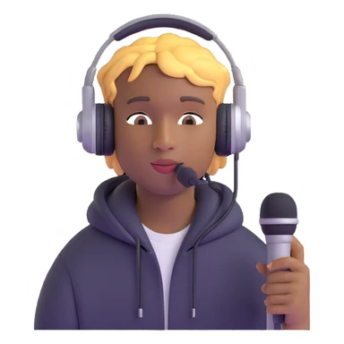 Juice WRLD with headphones and microphone sticker