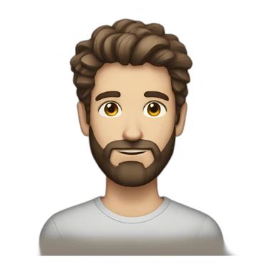 Daniel nass brazilian white skin not so much straight brown hair bearded sticker