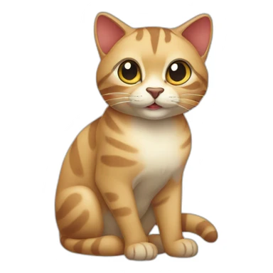 Tahitienne cat sticker