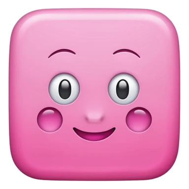 Pink square without face sticker