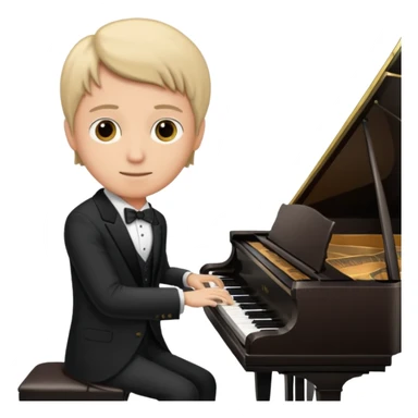 Piano recital sticker