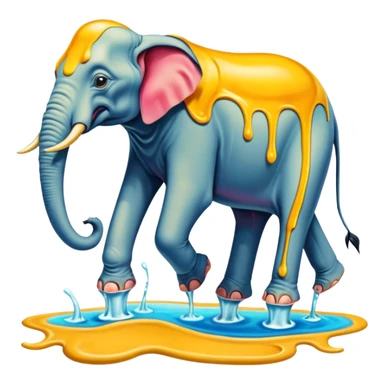 spam land surreal - surreal Salvador Dali – The Elephants sticker