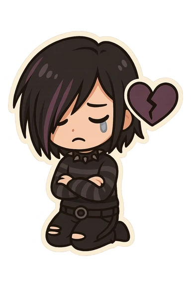 Emo object sticker
