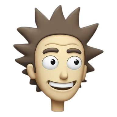 rickandmorty rick smile sticker